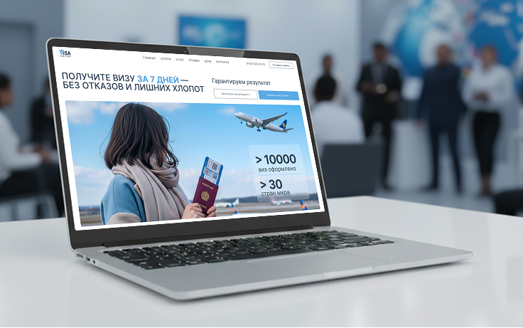 Лендинг для Viza center